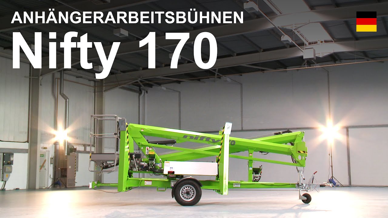 Nifty 170 Produktvideo | Anhängerarbeitsbühnen von Niftylift