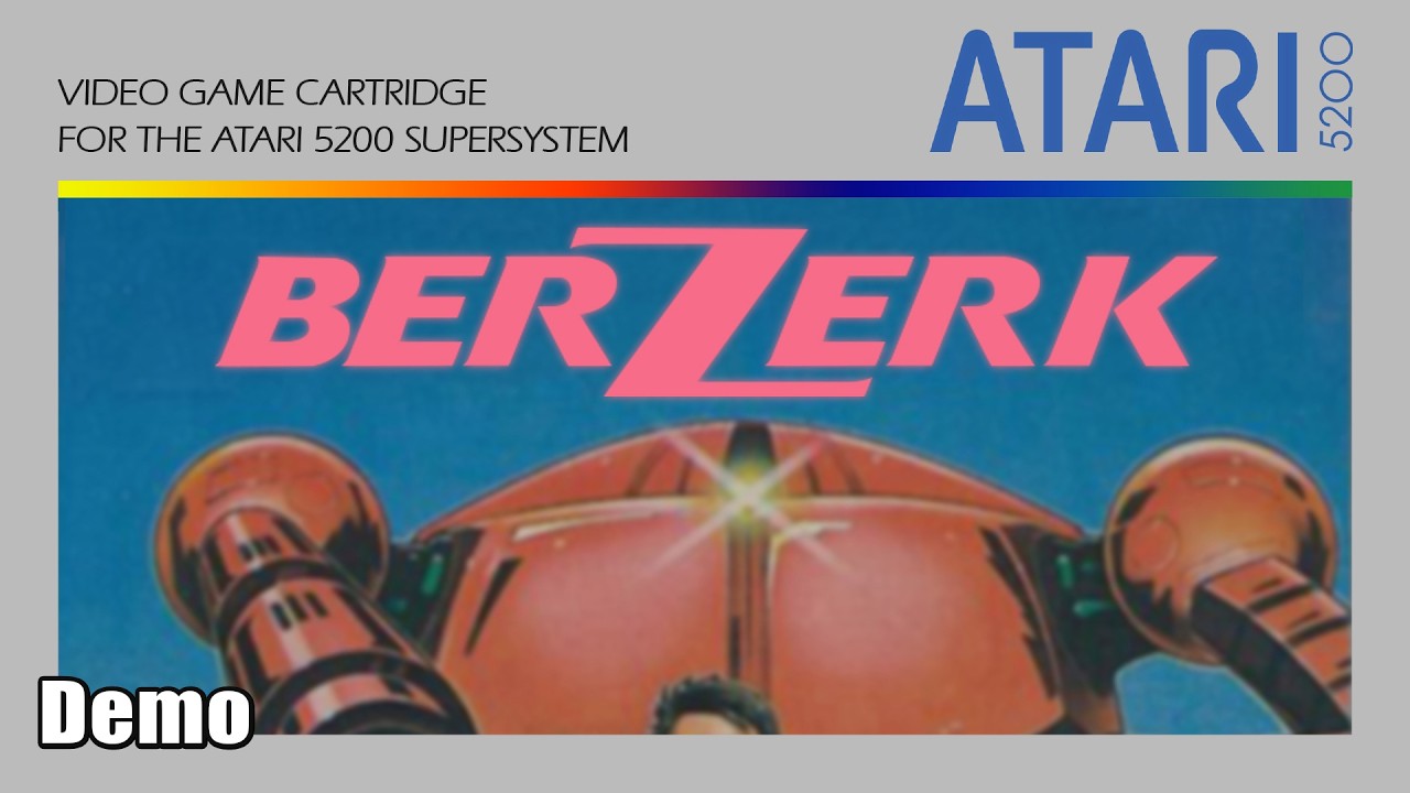 Давайте поиграем в Berzerk | Демоверсия | Atari 5200 - NR