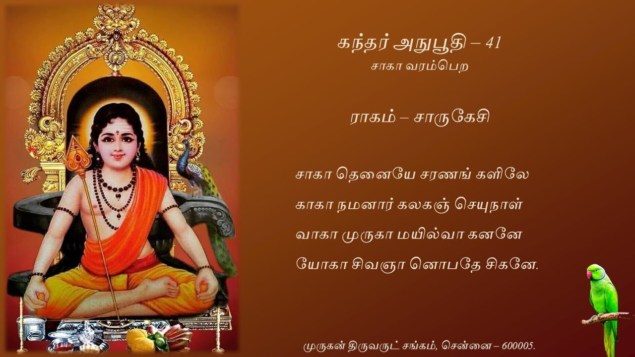 Kandar Anubhuthi - 41 - sAgAdhu enaiyE charaNangaLilE  | chArukEsI