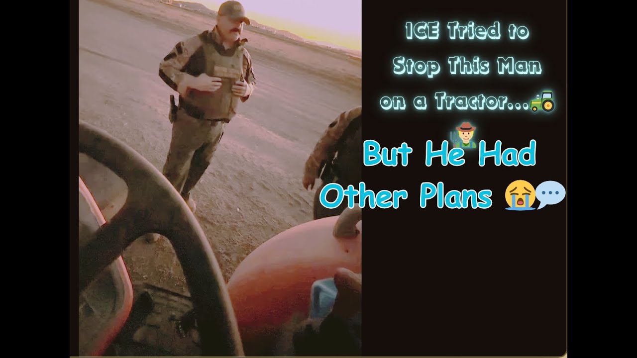 ICE Tried to Stop This Man on a Tractor&hellip; But He Had Other Plans 😭💬 #foryou #ice #PlotTwist