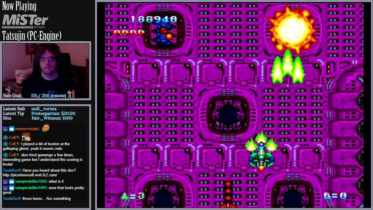 Truxton - Tatsujin full playthrough PC-E [MiSTer FPGA]