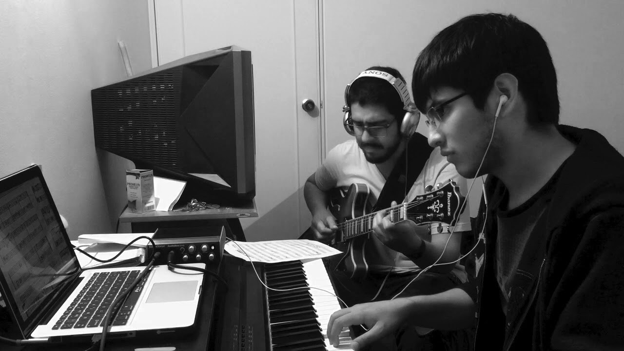 Blue and green Cover Piano Guitar