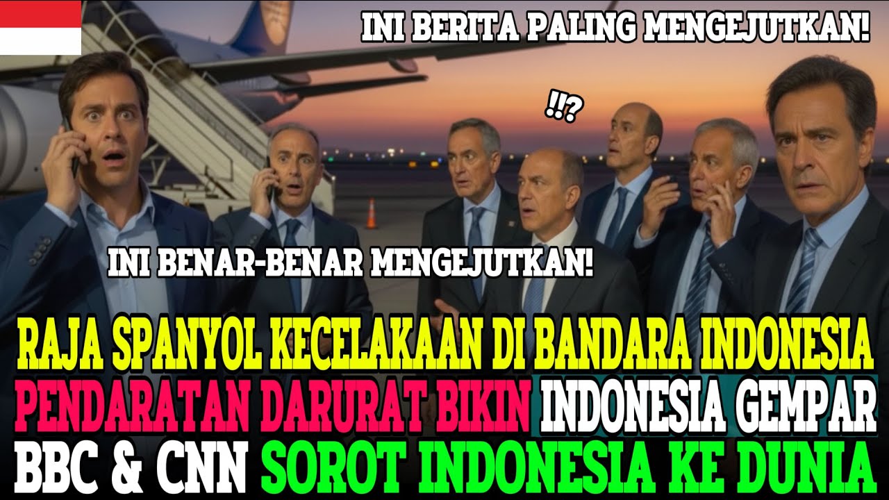 PENDARATAN DARURAT PICU KEHEBOHAN! RAJA SPANYOL KAGUM PADA RESPONS INDONESIA, BBC MEMBLUDAK!
