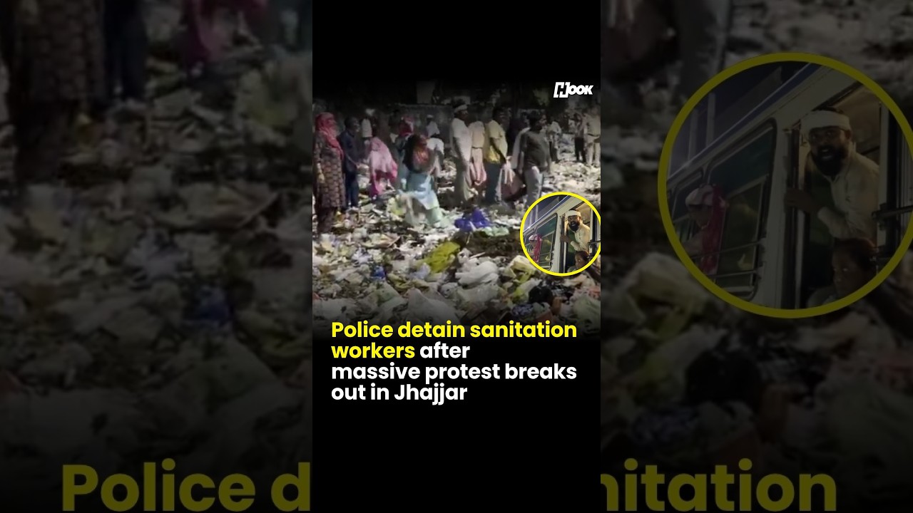 Police detain sanitation workers after massive protest breaks out in Jhajjar