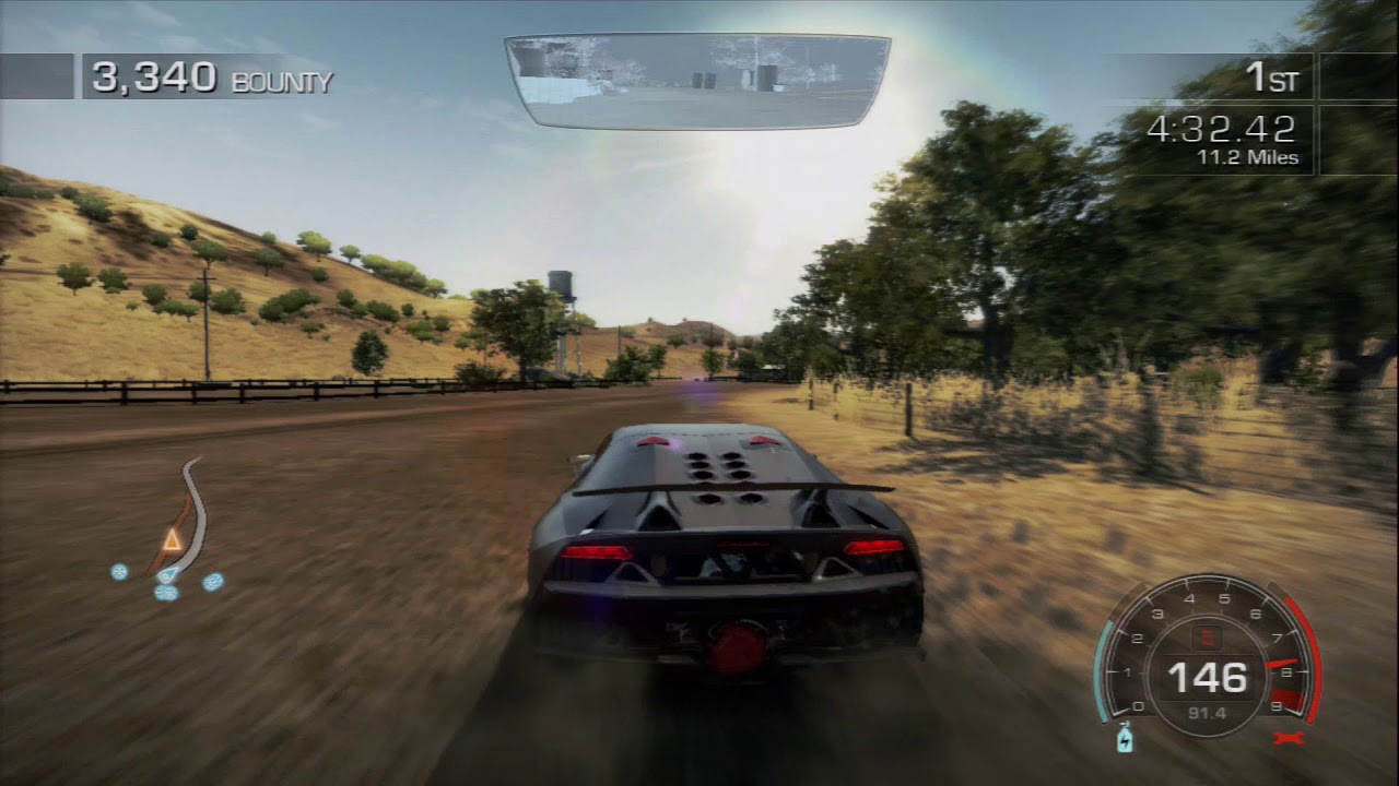 NFS Hot Pursuit (2010) PS3: Racer Mission Foot To The Floor (Lamborghini Pack DLC)