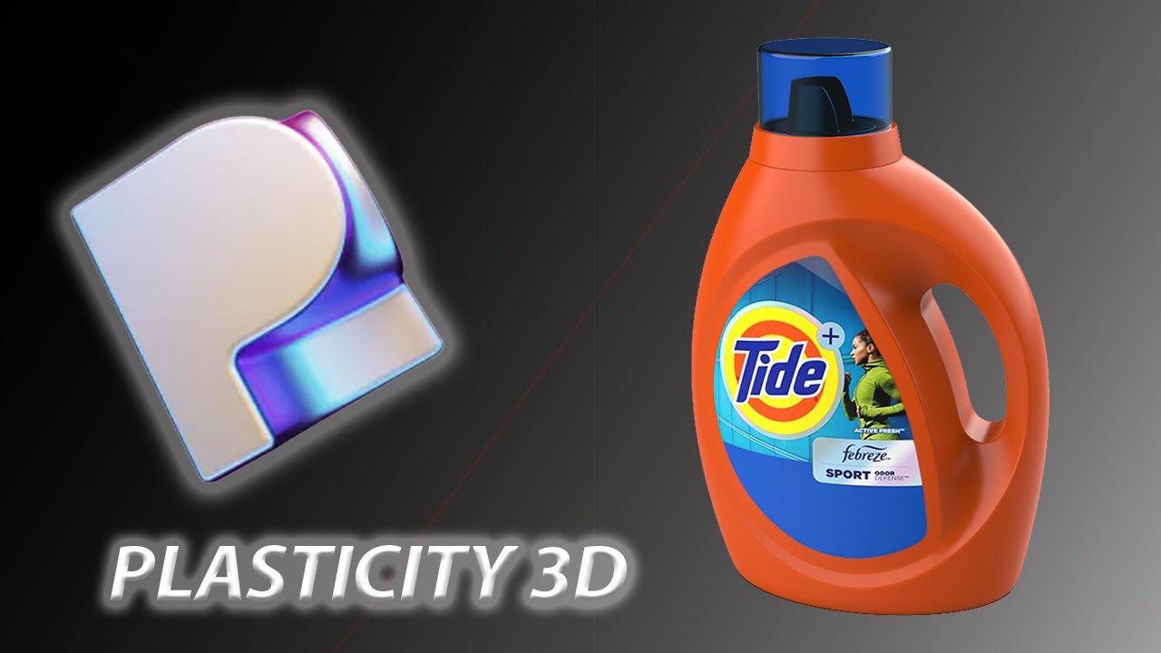 Plasticity Product Design Modeling / Surfacing (Tide Bottle)