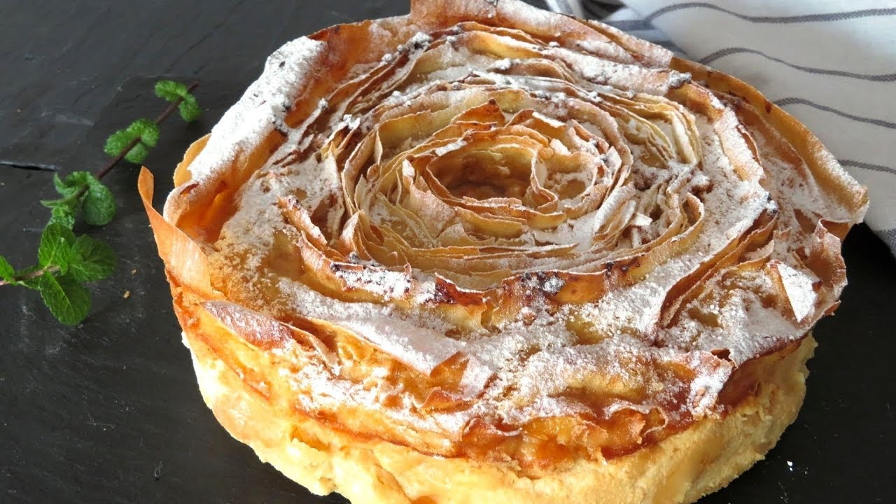 La famosísima tarta flor paso a paso. Ruffle milk pie MUY FÁCIL