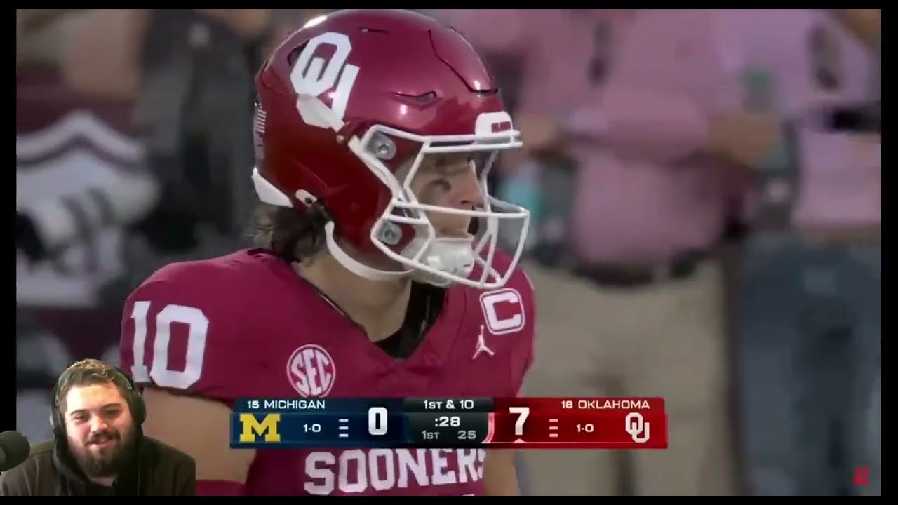 🇬🇧 Chatwin Reacts: Michigan Wolverines vs Oklahoma Sooners – Full Game Highlights
