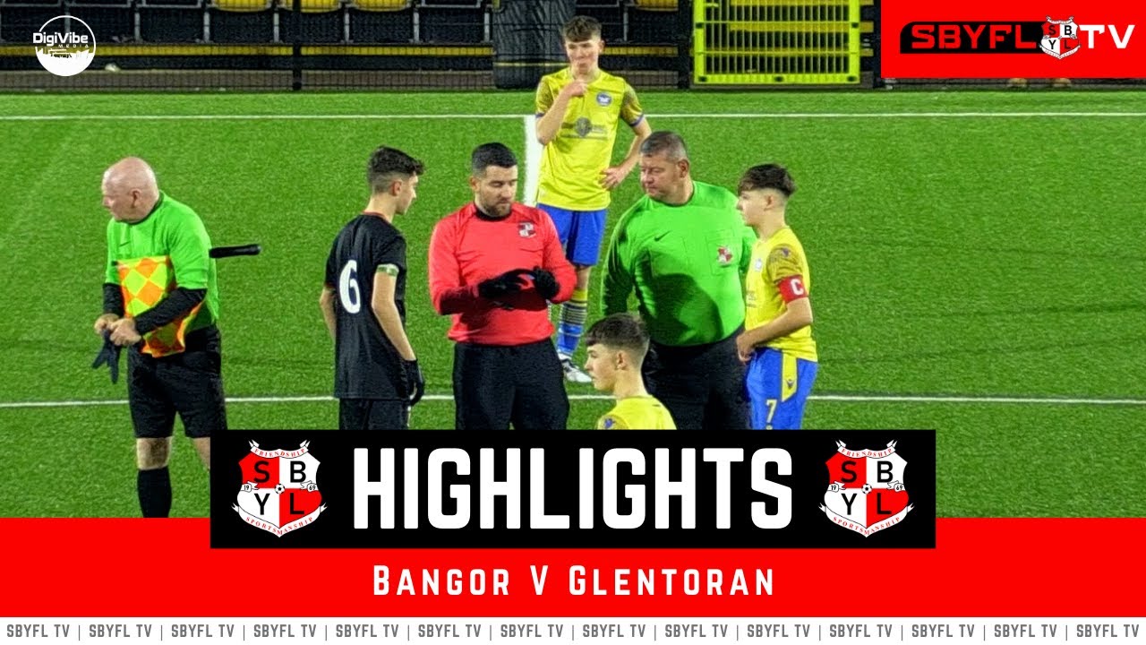 Bangor v Glentoran - Under 15 Premier Divisional League - December 2023