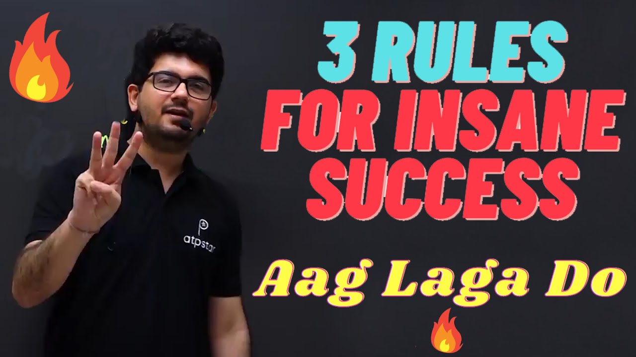 3 Rules for Success - IIT Motivation | NEET Motivation | Vineet Khatri | ATP STAR