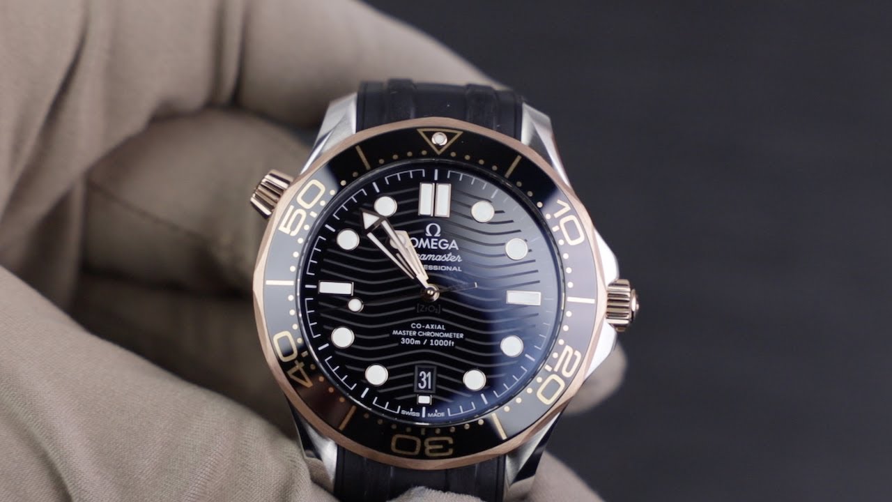 Omega Seamaster Diver 300m Steel & Sedna Gold 210.22.42.20.01.002