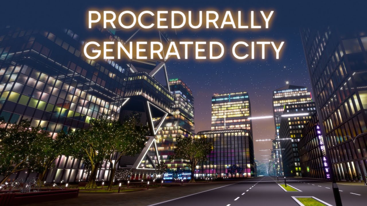 I made a procedurally generated city that can be fully explored