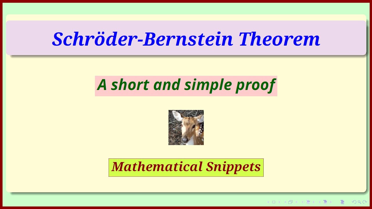 A simple proof of Schroder-Bernstein Theorem