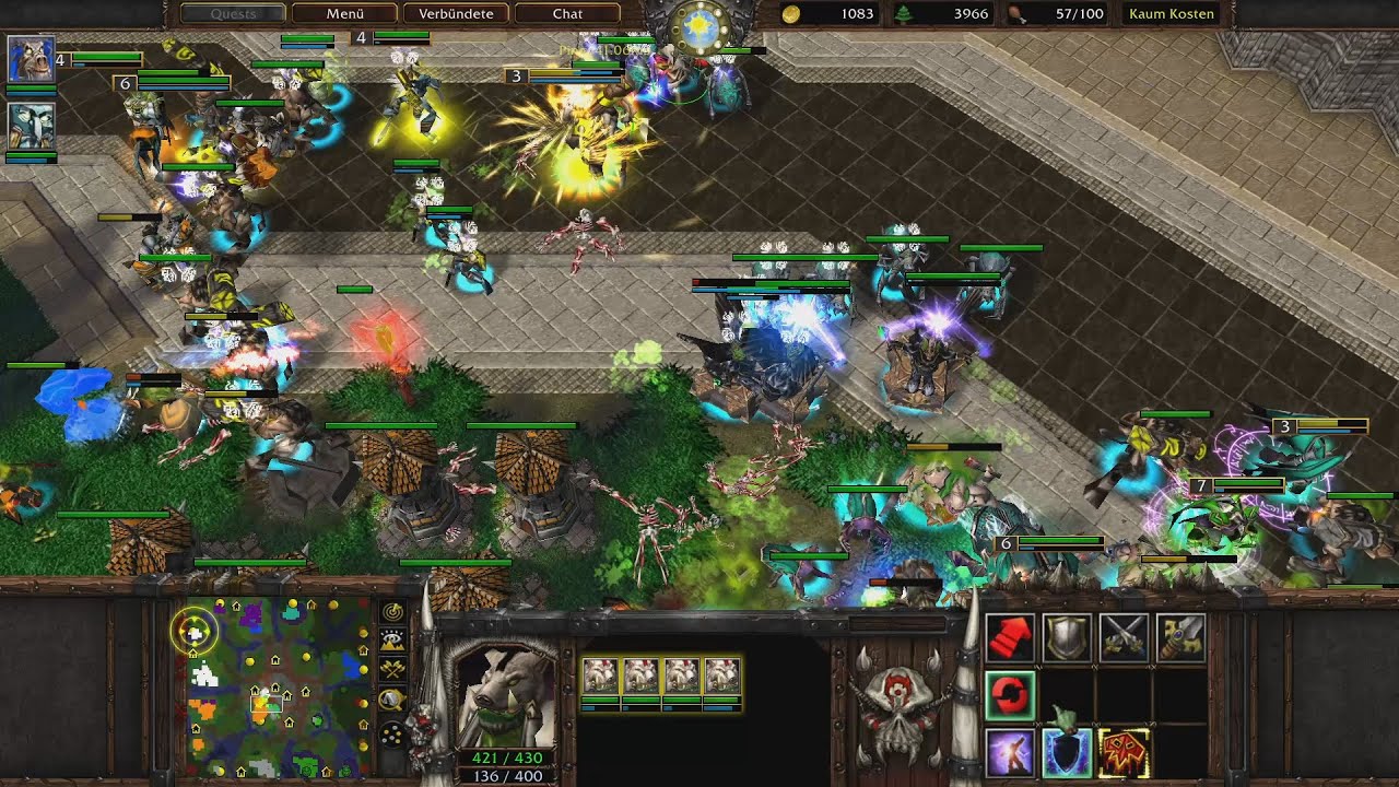 Warcraft 3 Random Team Game (4v4) Orc [Deutsch/German] WC3 Reforged | Full Gameplay