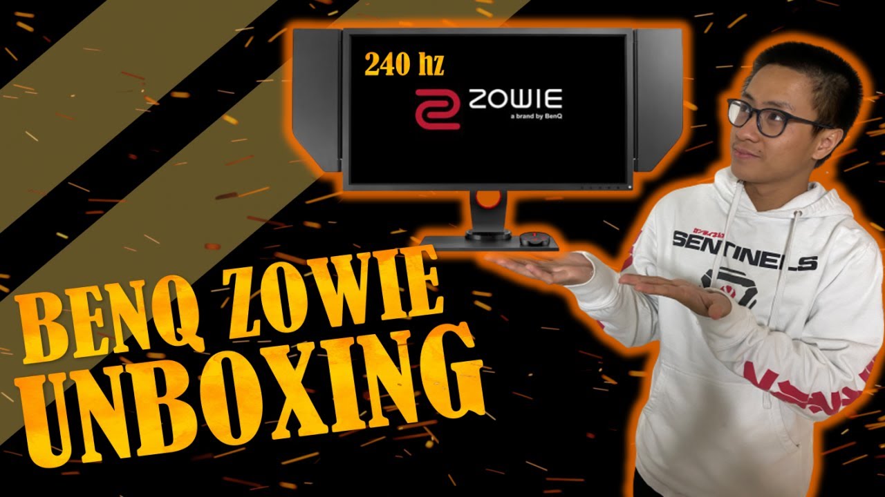 UNBOXING THE NEW 240hz BENQ ZOWIE WITH DyAc | Spacelyon |