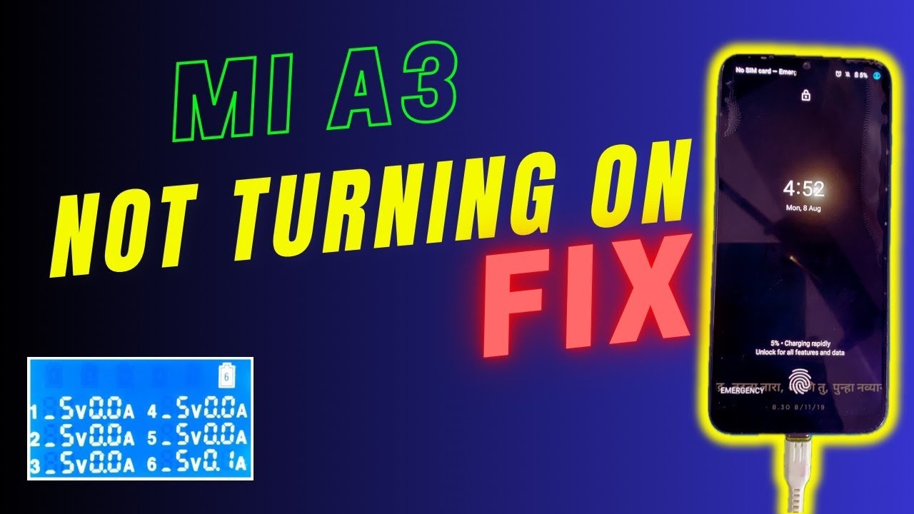 Mi A3 Not Turning On Fix | Mi A3 Dead Solution