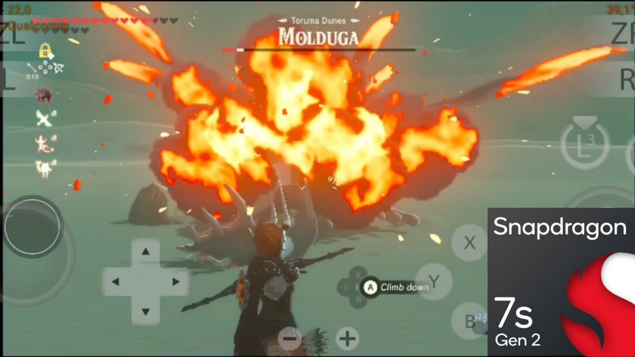 The Legend of Zelda Breath of the wild - Citron 0.6.1 / Yuzu - Snapdragon 7s Gen 2 Realme 12 Pro+