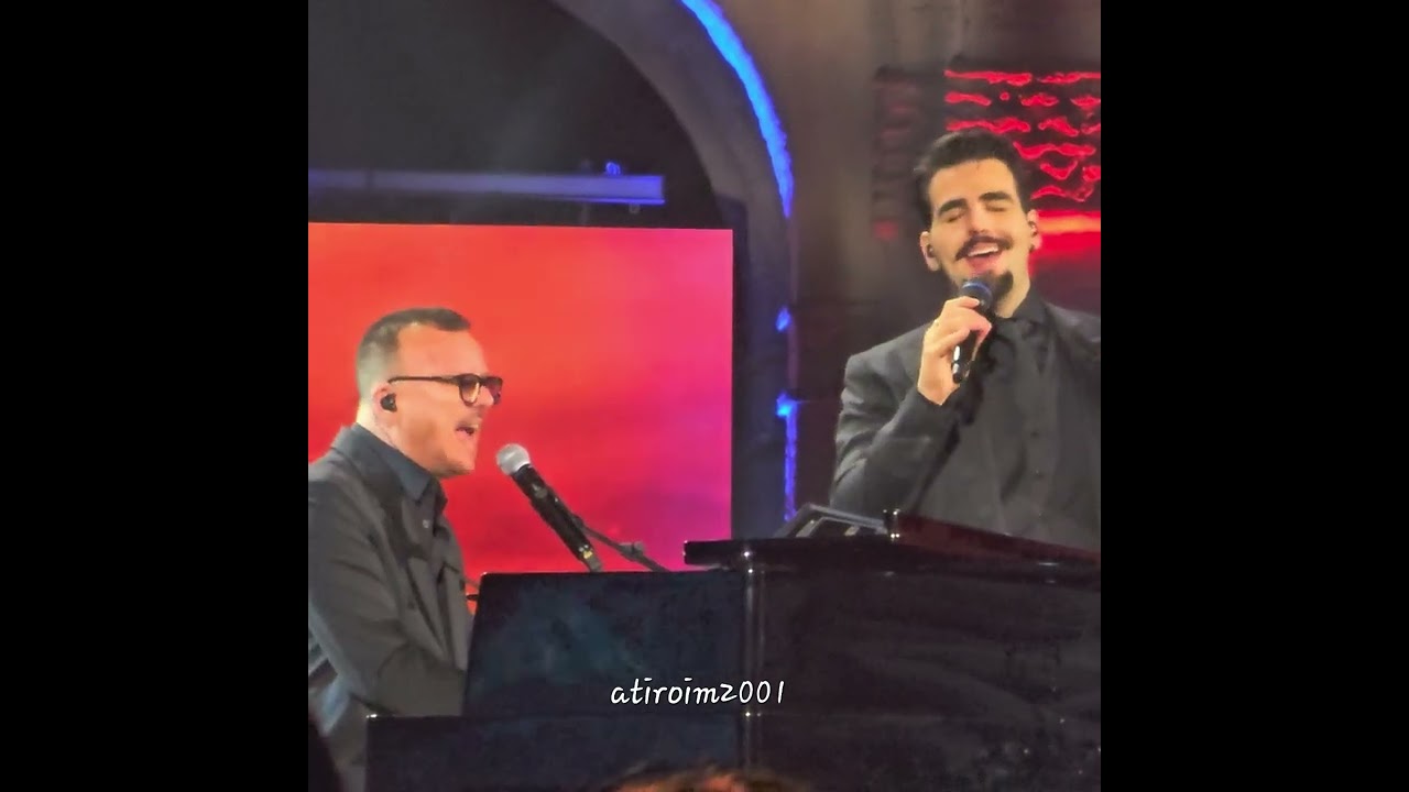 Ignazio Boschetto (Il Volo) and Gigi D'Alessio, Mantova, May 8, 2025