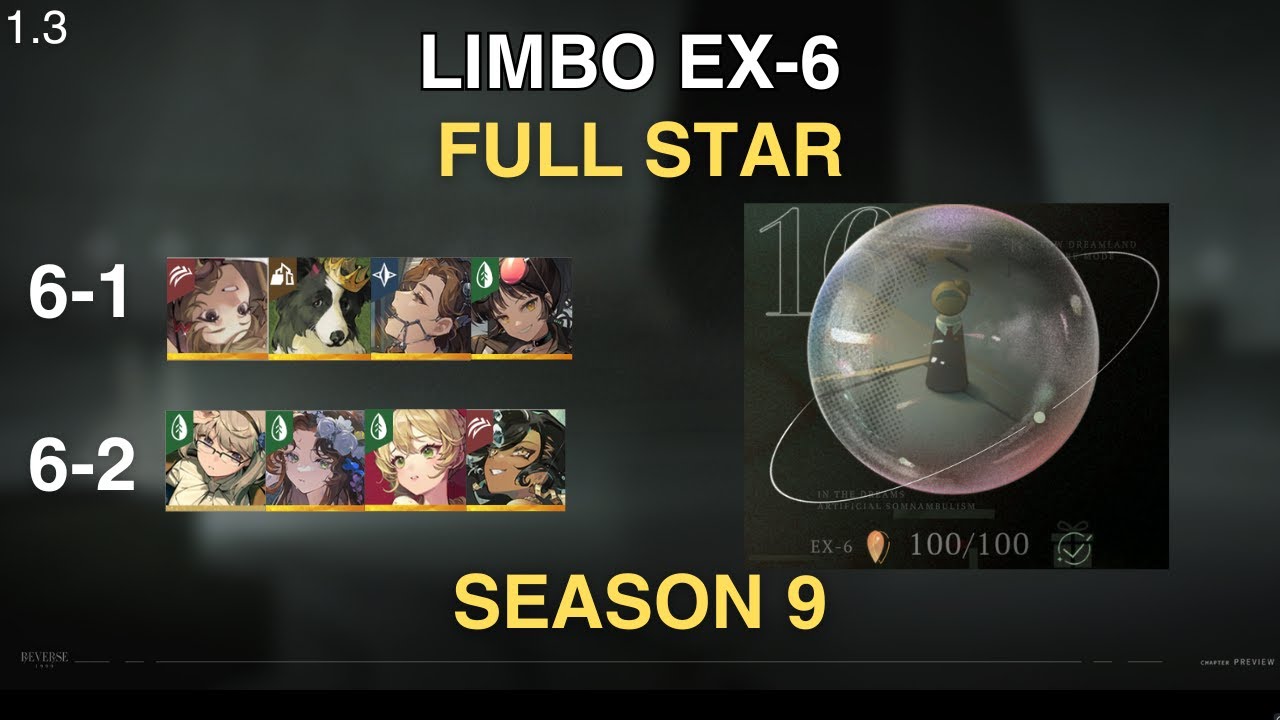 【Reverse: 1999】1.3 Limbo EX 6 Full Star Clear Season 9