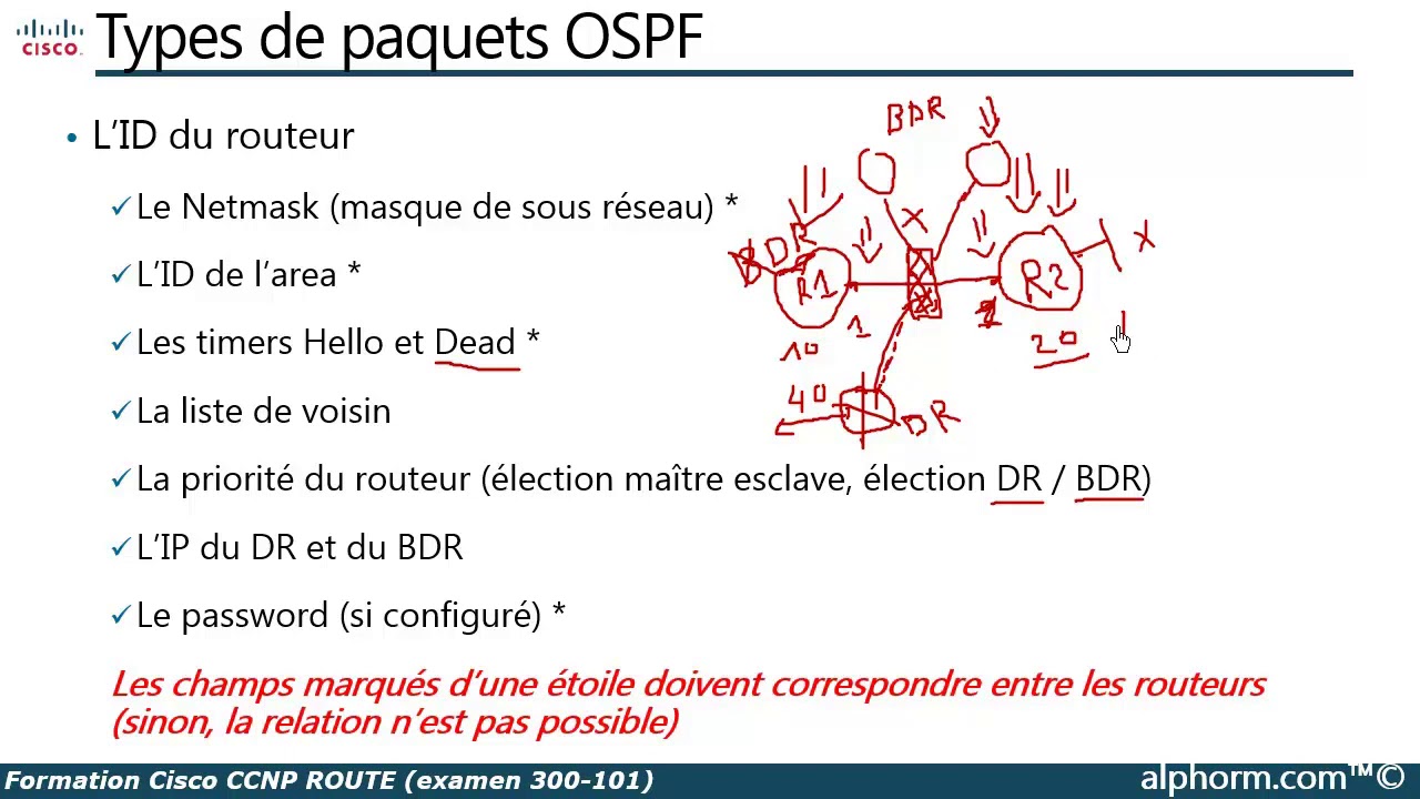 Formation Cisco CCNP ROUTE | Les paquets OSPF