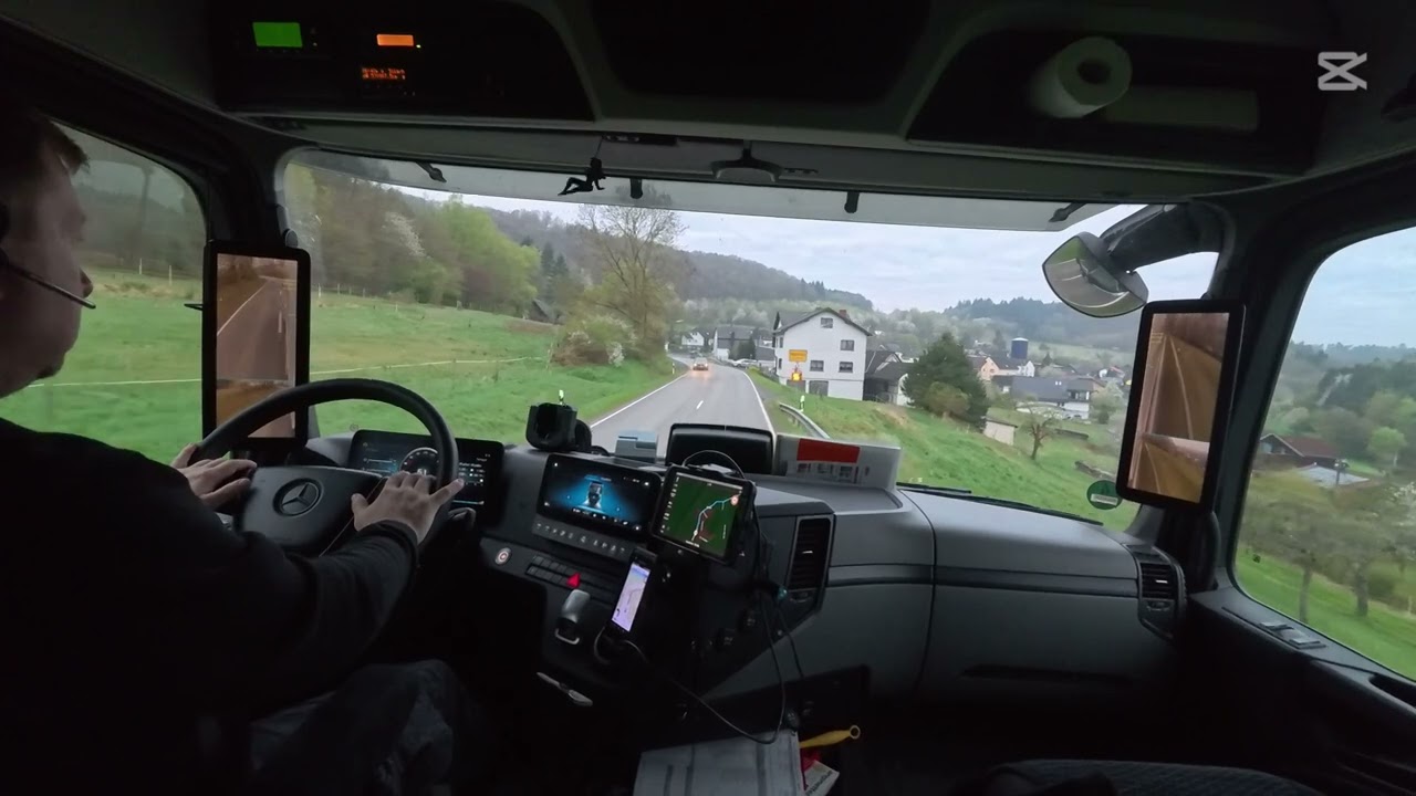 Mercedes Truck Road Landscape, Adenau- Prüm.