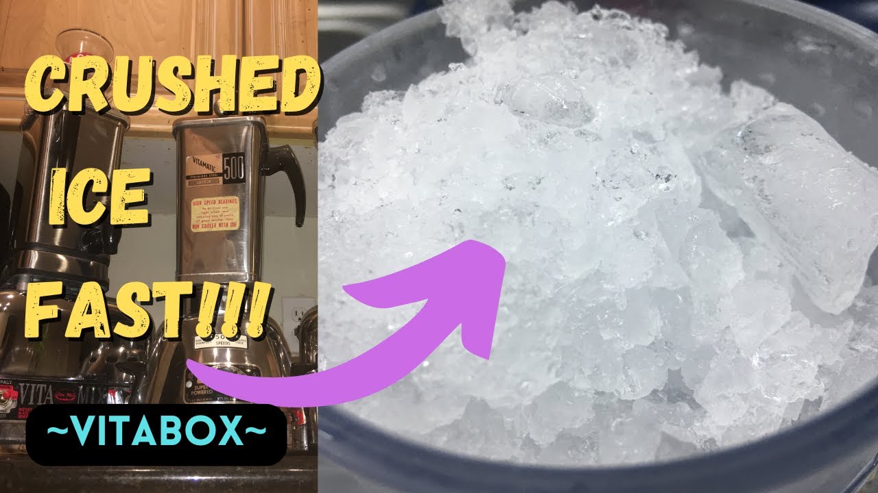 How to Crush Ice in Vitamix 3600 | Reversible Steel Container