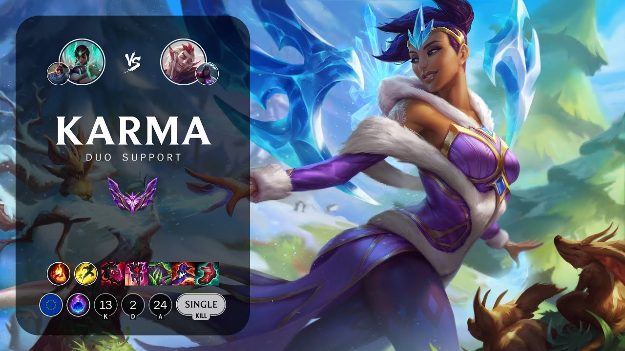 Karma Support vs Rakan - EUW Master Patch 14.2