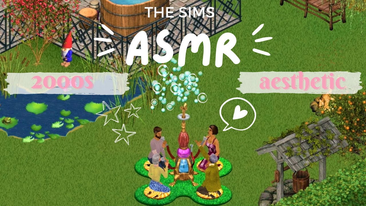 The Sims ASMR | 1 hour of relaxing in-game sounds (simlish, activities and nature)