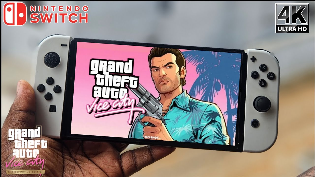 Grand theft auto vice city -Definitive Edition on Nintendo Switch Oled Gameplay