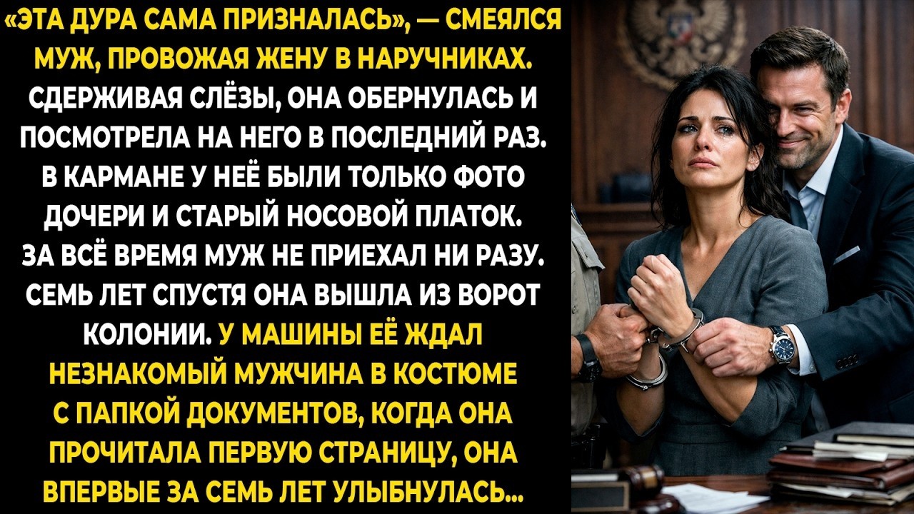 «Эта дура сама призналась», — смеялся муж, провожая жену в наручниках. Сдерживая слёзы, она...