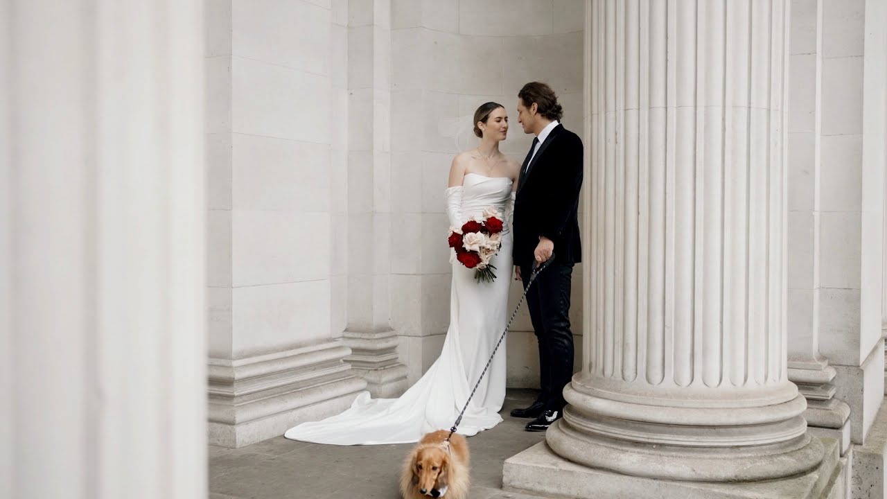 Chic and Modern wedding editorial, The Old Marylebone Town Hall , London
