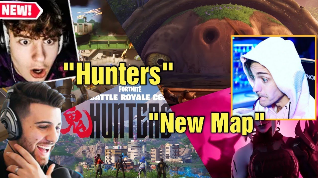 Реакция стримеров на Fortnite Battle Royale, глава 6, сезон 1 — 鬼 HUNTERS