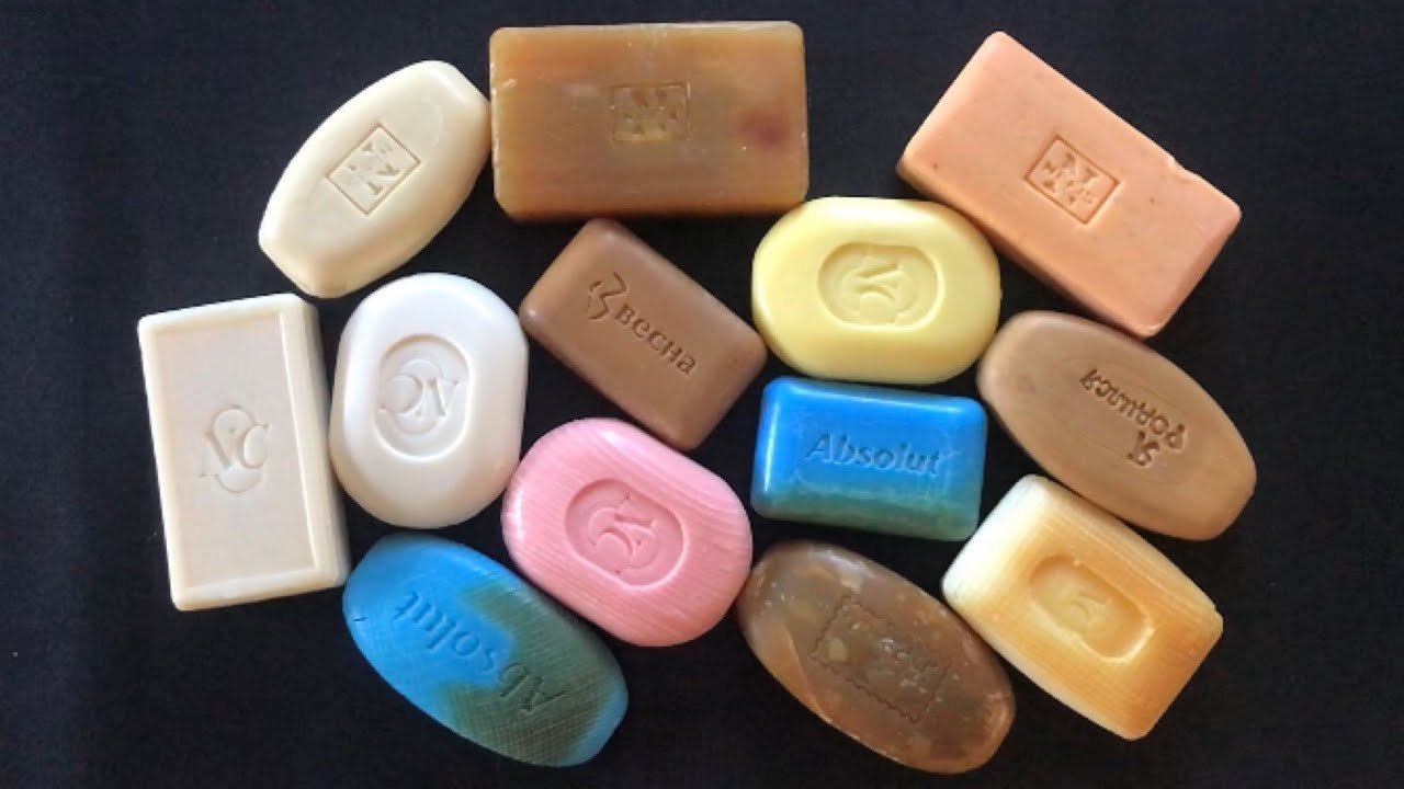 MY LOVE SET SOAP ASMR | ASMR soap | Cutting dry soap | #asmrsoap #soapcutting #sabun *571