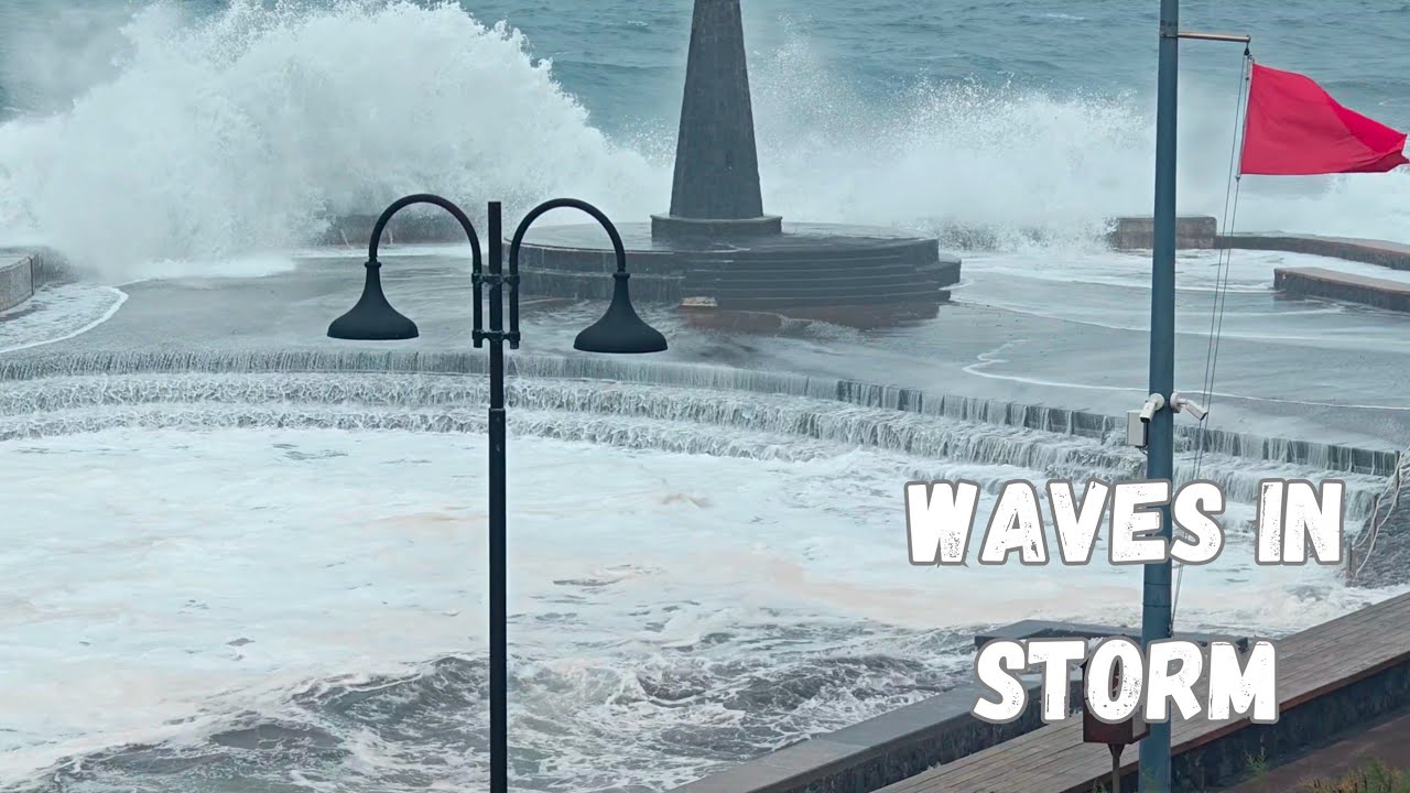 Storm in Tenerife - best moments 💨🌊