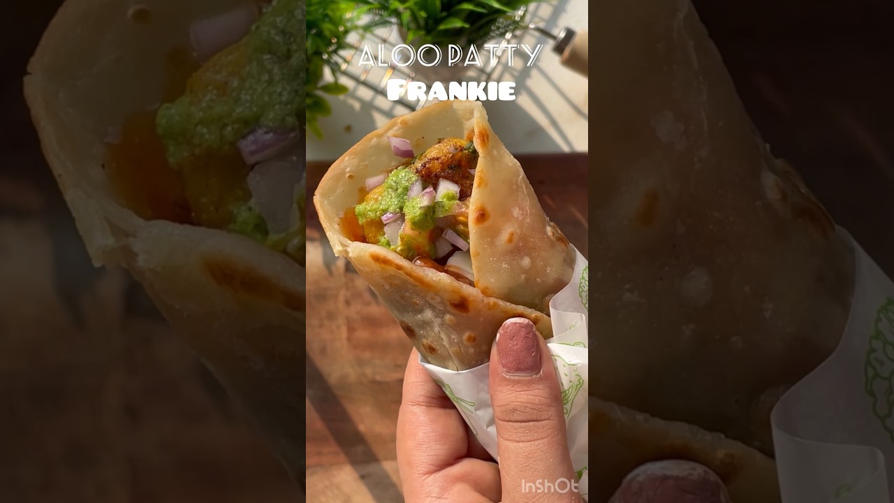 I made best frankie at home 🌭#youtubeshorts #aloopattyfrankie #shortsvideo #cookingchannel #shorts