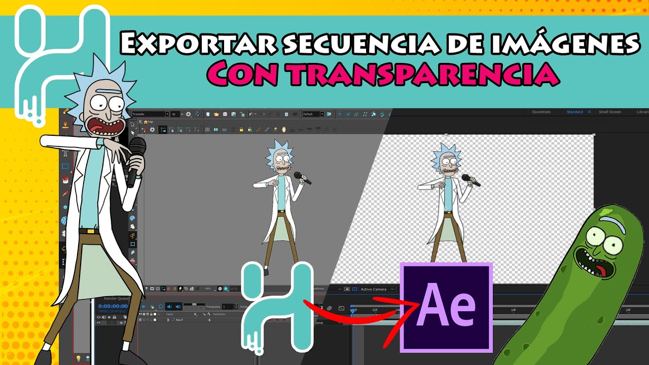 Exportar Secuencia de Imágenes con Transparencia - ToonBoom - Nodo de Escritura