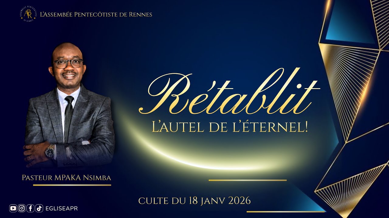 Rétablit l'autel de l'éternel - Pasteur Nsimba MPAKA