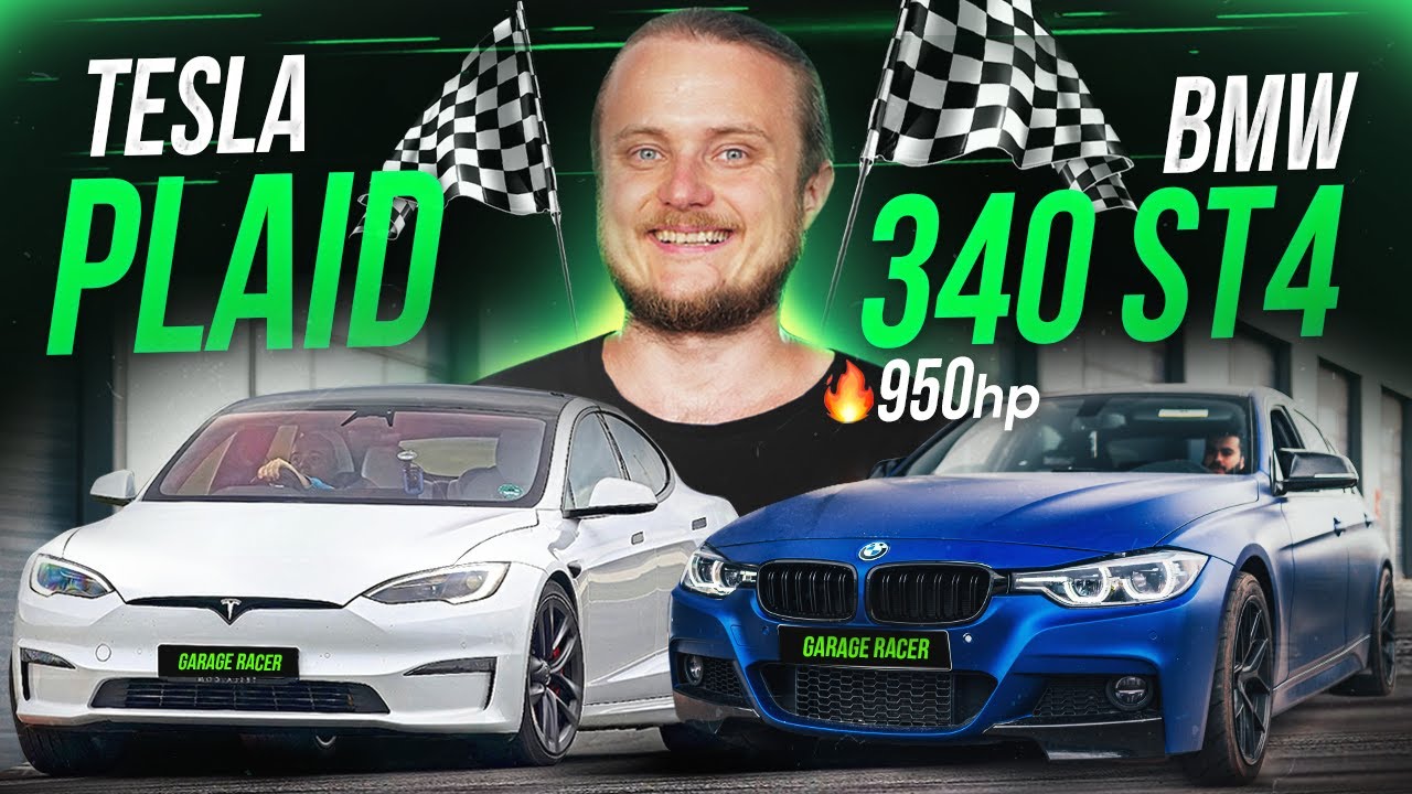 Самая быстрая BMW F30 340 в Украине. Заруба 340 stage 4 vs Tesla Plaid