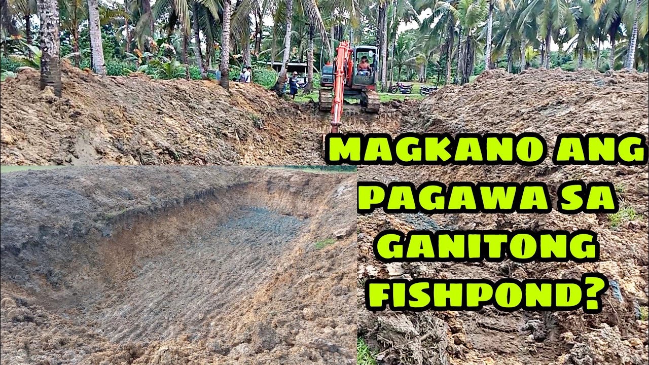 BuhayBukid|Pag Gawa ng Fishpond Gamit ang Backhoe..