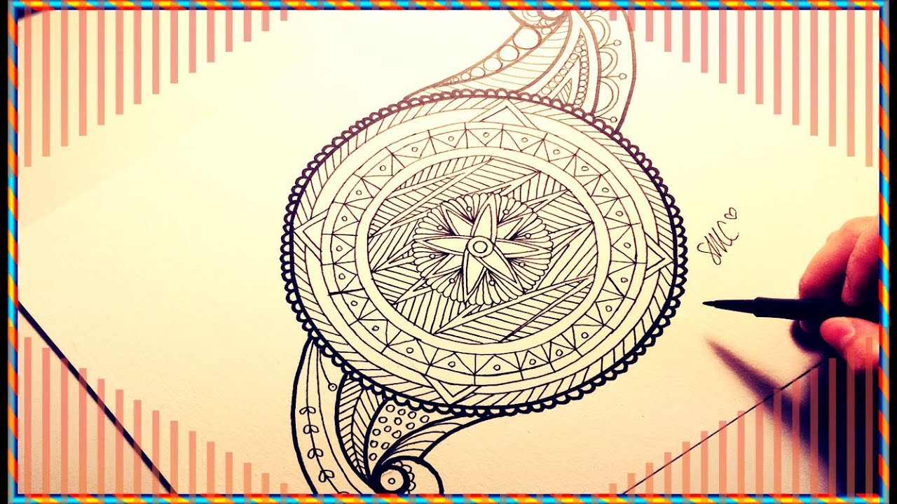 Draw  A Geometrical Mandala - Step By Step - Beginners/Intermediate
