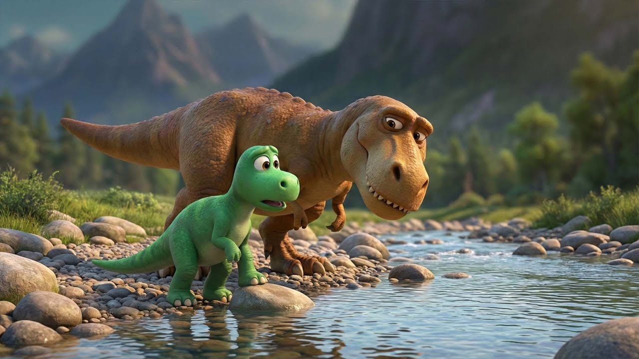 A Quiet River Hides a Secret 🌊🦕 Arlo & T-Rex Make a Strange Discovery 😮| Good Dinosaur Toons