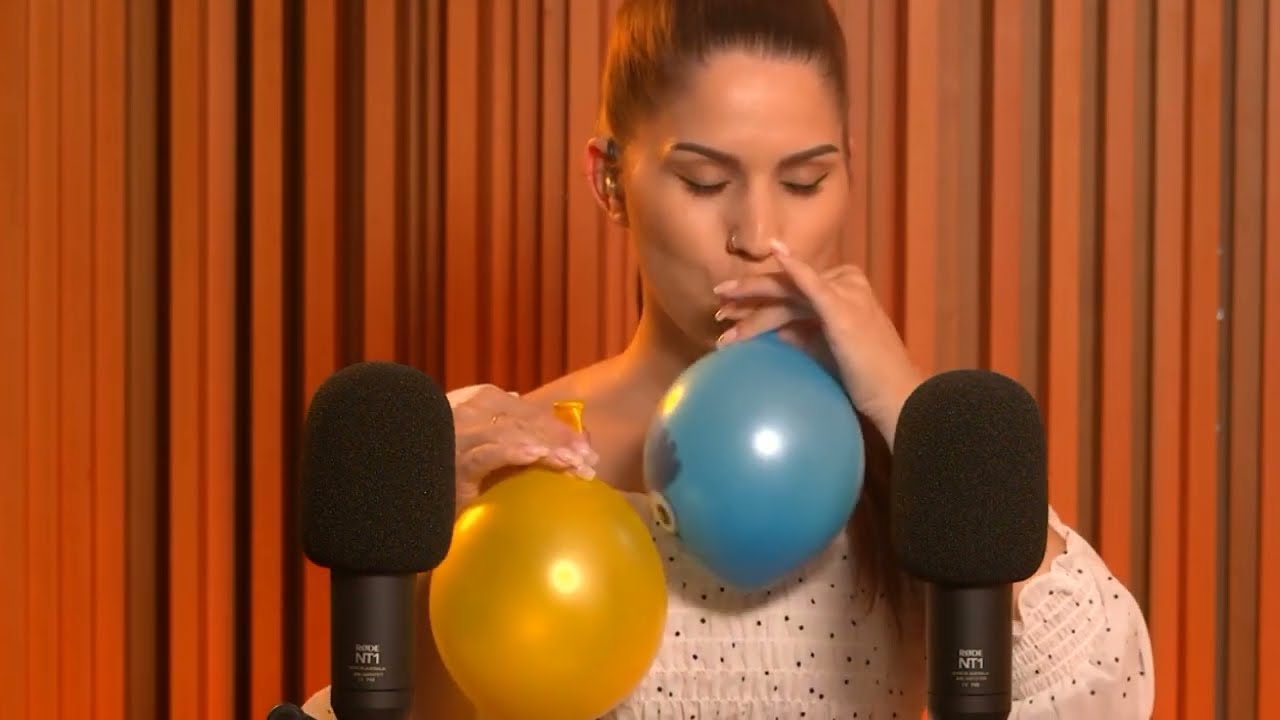 ASMR Liquid Sounds For Endless Tingles 2023 | Blowing Up Balloons ASMR Video 2023 | balloon blow #13