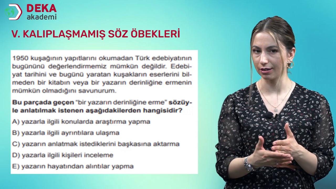 004 - TYT/AYT - KPSS Türkçe - Kalıplaşmamış Söz Öbekleri - Mehtap Özsarıkaya