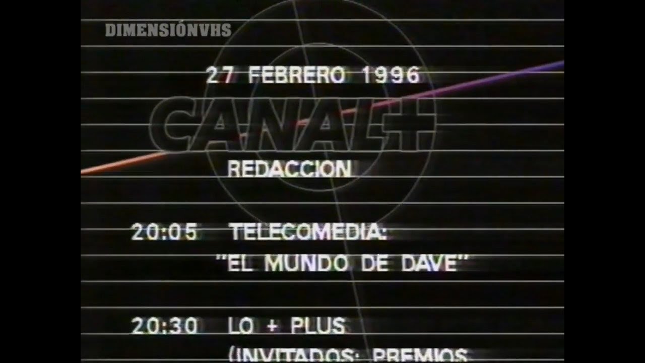 Continuidad Canal + (27-2-1996) Incluye Avance de programación y Redacción