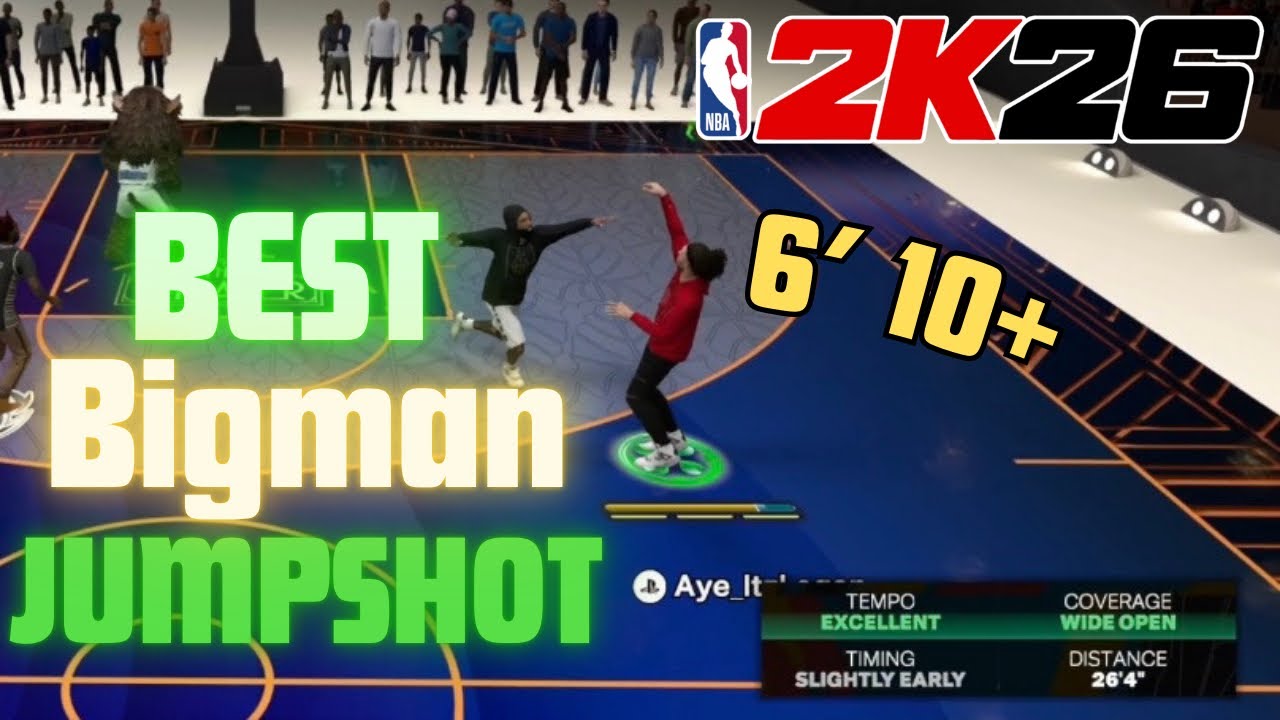 BEST JUMPSHOT FOR A BIGMAN IN NBA 2K26!!!