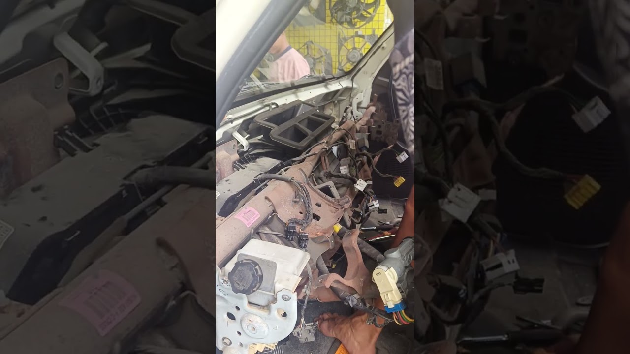 Hyundai h-100 aircon cleaning dashboard
