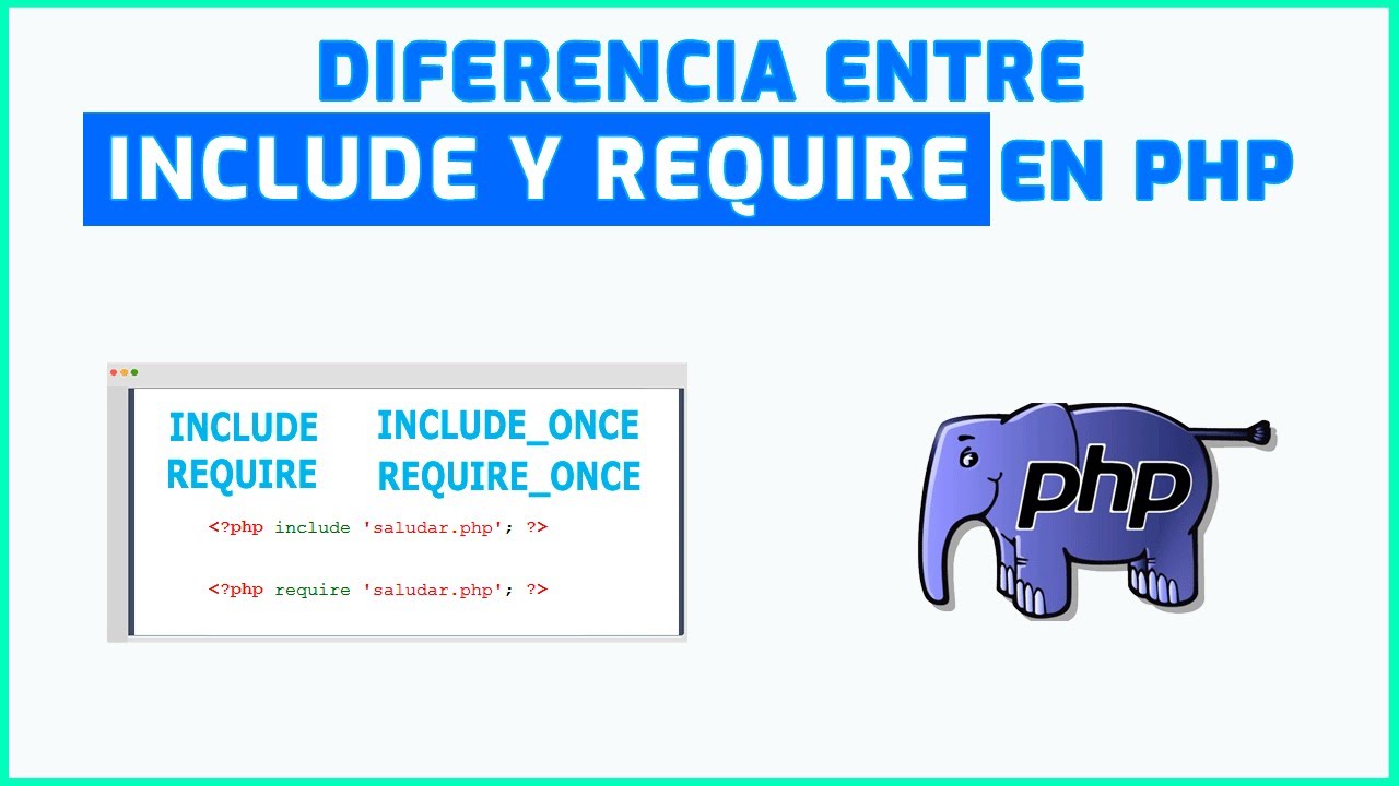 Diferencia entre las funciones Include y Require en PHP #php