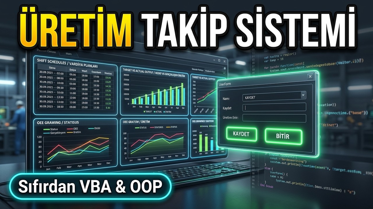 Bölüm 1: Excel VBA ile Üretim Takip Programı Geliştirme Nasıl Yapılır