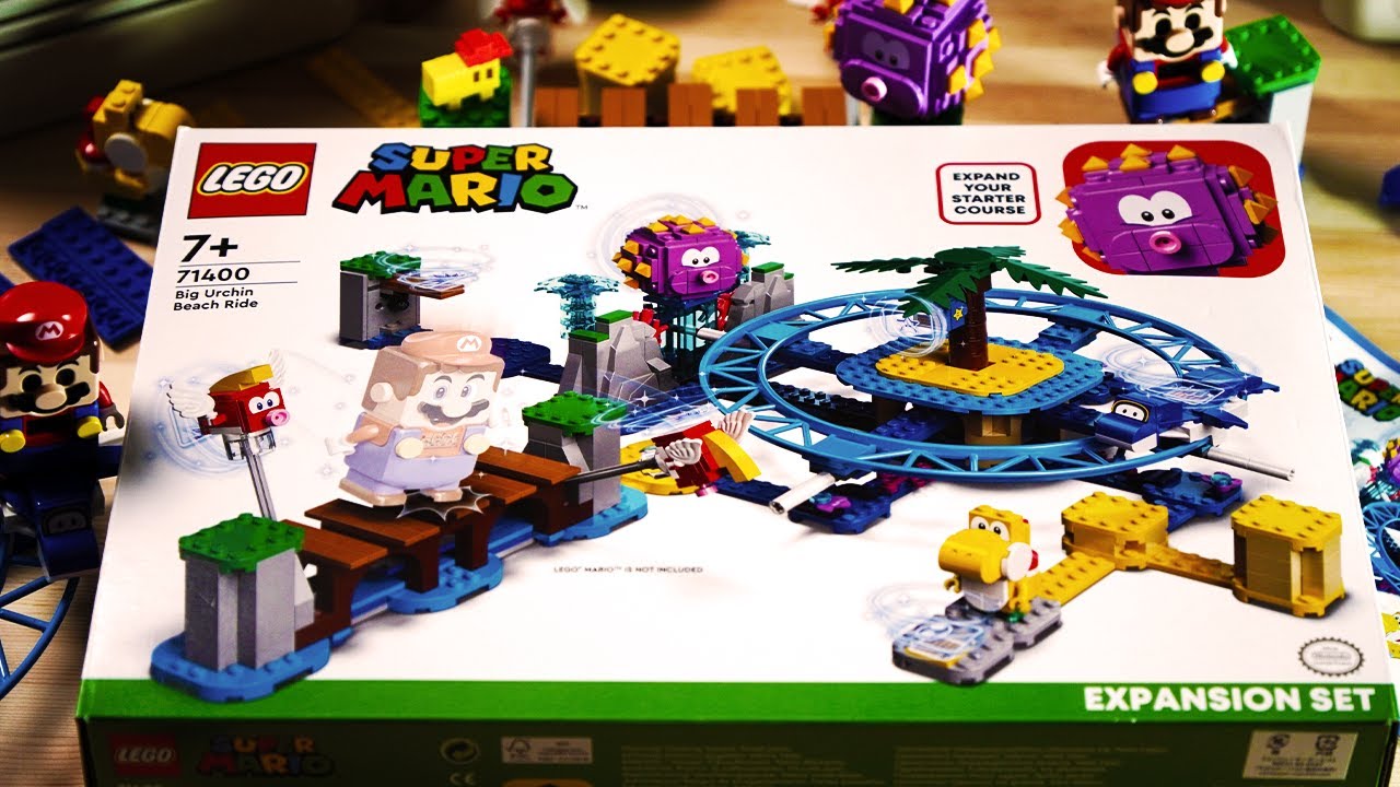 【レゴマリオ】でかウニラとリフトンのなみのりチャレンジ71400 Lego Super Mario Big Urchin Beach Ride Speed  Build
