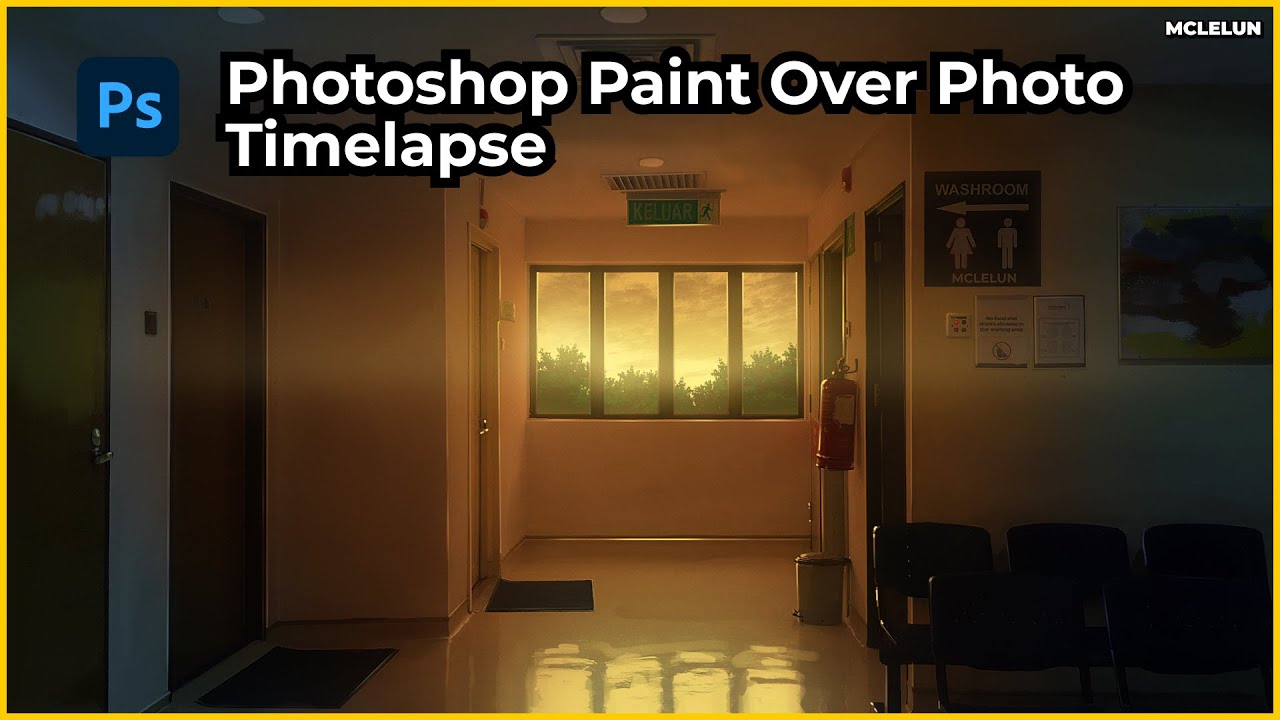 Photoshop Paint Over Photo Evening Window